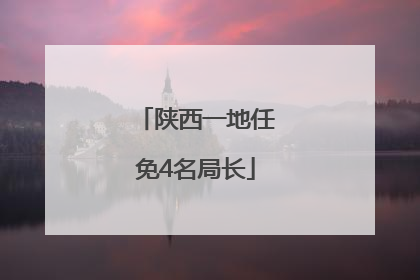陕西一地任免4名局长