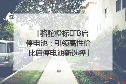 骆驼橙标EFB启停电池：引领高性价比启停电池新选择