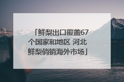 鲜梨出口覆盖67个国家和地区 河北鲜梨俏销海外市场