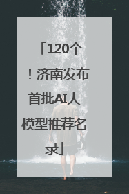 120个！济南发布首批AI大模型推荐名录