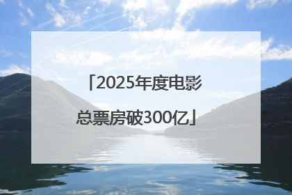 2025年度电影总票房破300亿