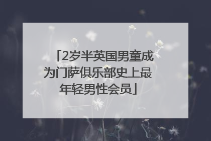 2岁半英国男童成为门萨俱乐部史上最年轻男性会员