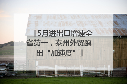 5月进出口增速全省第一，泰州外贸跑出“加速度”