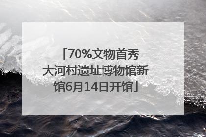 70%文物首秀 大河村遗址博物馆新馆6月14日开馆