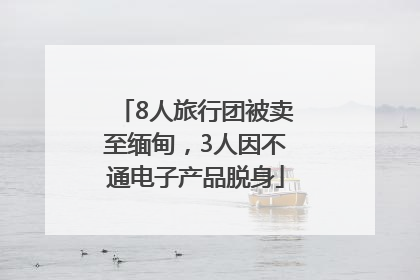 8人旅行团被卖至缅甸，3人因不通电子产品脱身