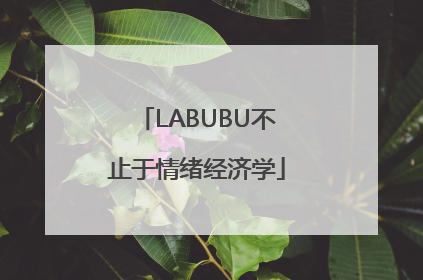 LABUBU不止于情绪经济学